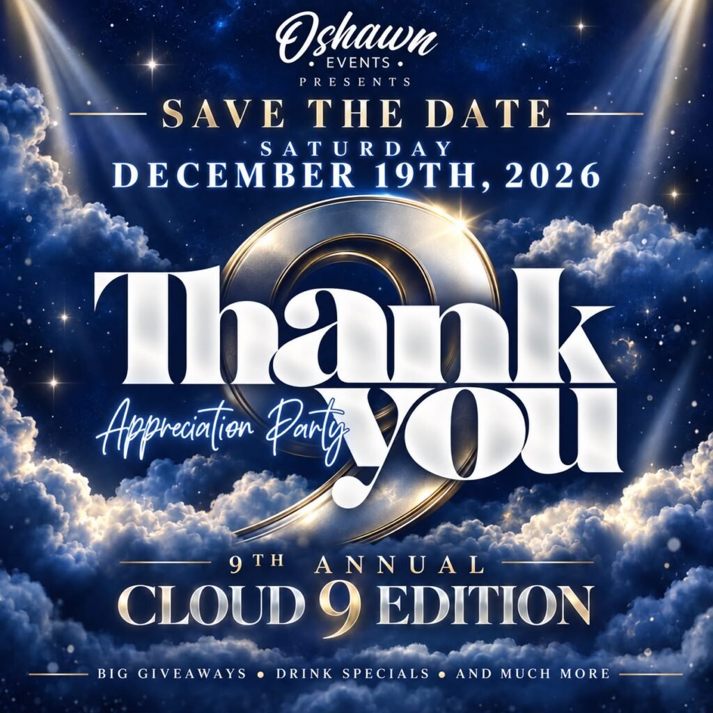 Thank You Appreciation Party event poster