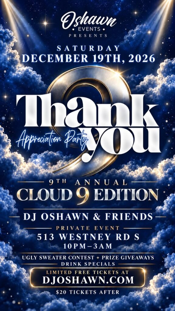 Thank You Appreciation Party event poster