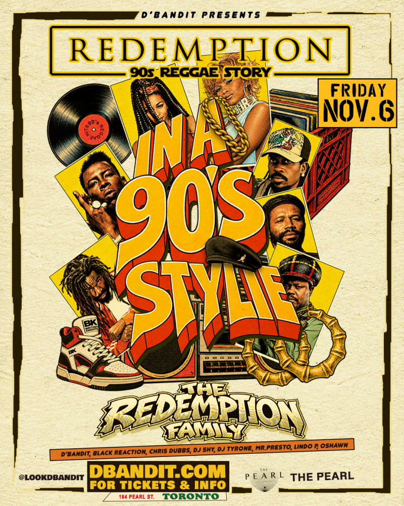 REDEMPTION IN A 90S STYLIE event poster